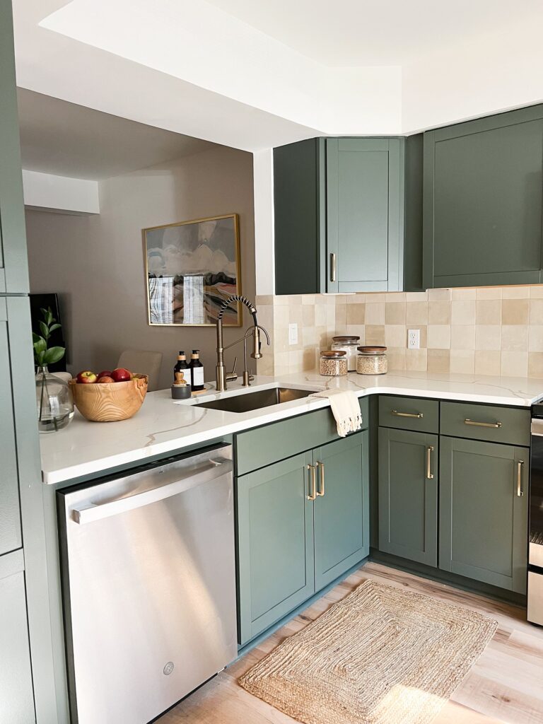 boho kitchen design green cabinets by the highpoint house