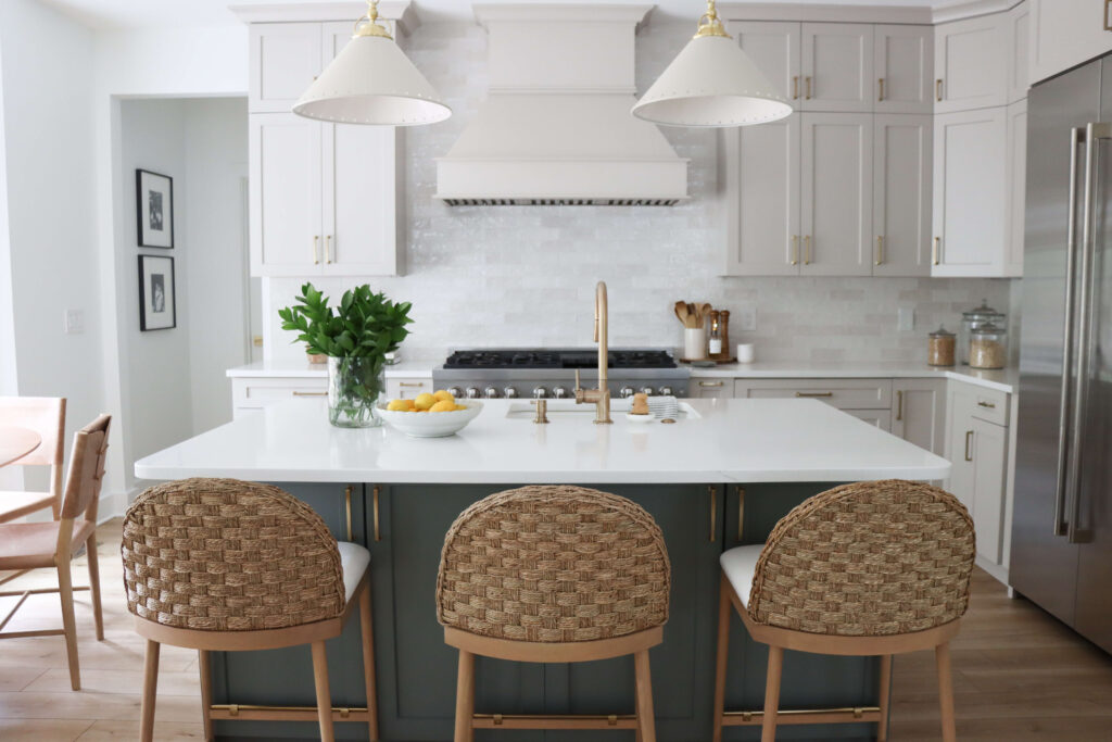 modern kitchen island design in Raleigh