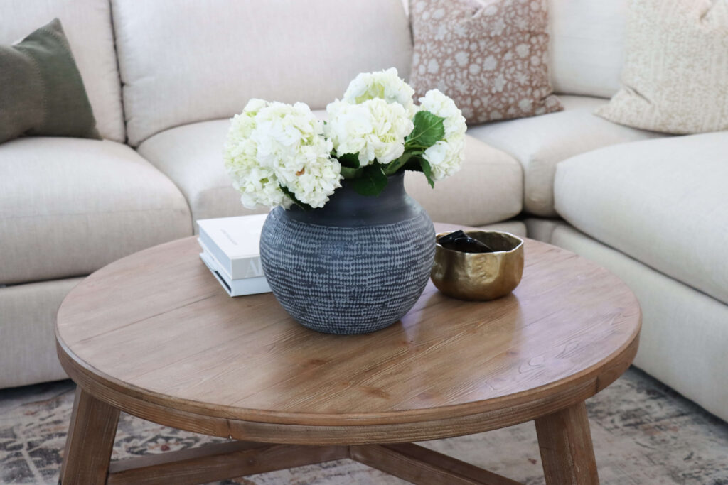 round table in living room