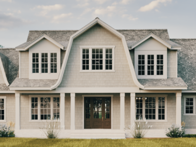shepard build, gray exterior with wood accents